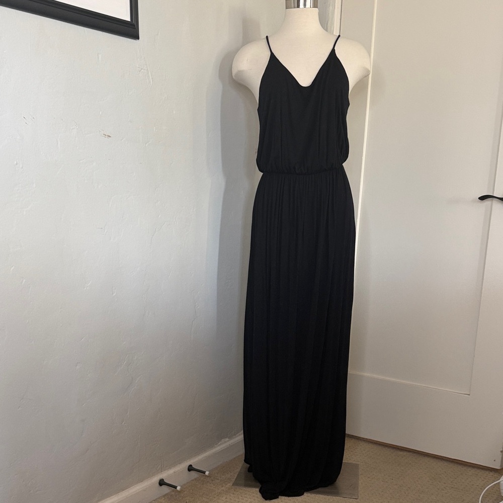 Lush Elegant Black Maxi Dress